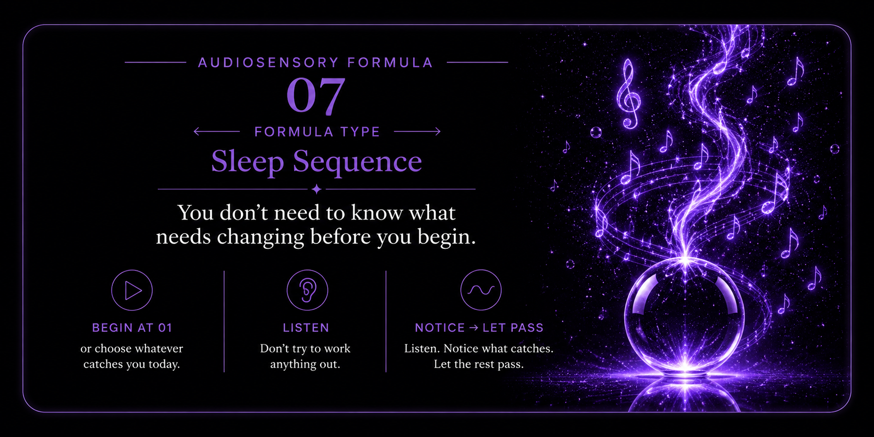 Audiosensory Formula 07: Sleep Sequence
